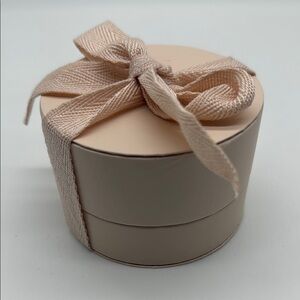 Gorjana Pink Empty Jewelry Gift Box with Attached Ribbon Bow